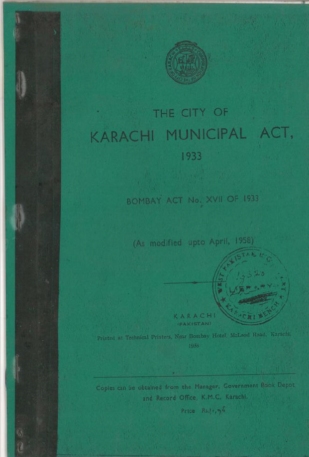 Karachi Municipal Act 1933